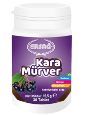Ersağ Kara Mürver Gıda Takviyesi (30 Tablet) 19,5 G - 1