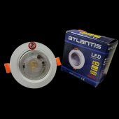 ATLANTİS 6 WATT 6W COB LED SPOT BEYAZ KASA YUVARLAK BEYAZ IŞIK - 1