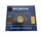 ATLANTİS 6 WATT 6W COB LED SPOT SİYAH KASA KARE BEYAZ IŞIK - 6