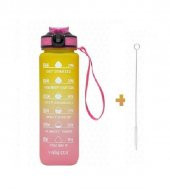 Valletta VLT1246 Fofana Bpa Içermez Motivasyonel Su Matarası 900ML Pembe - 1