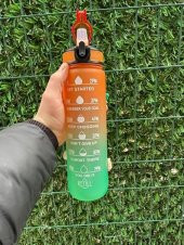 Valletta VLT1240 Fofana Motivasyonlu Su Matarası 900Ml Turuncu - 2