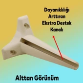 Aspen Lüks Mobilya Kanepe Koltuk Tv Ünitesi Konsol Ayağı Ayakları 24 Cm Krem Ayak (4 ADET) thumbnail 5