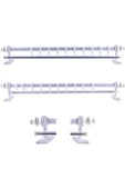 NİVEMESHOME BEYAZ AHŞAP RUSTİK PERDE ASKISI/RAYLI RUSTİK BORUSU 150 CM - 1