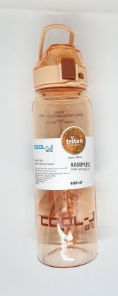 Gıpta Cool-J Well 900ml Soft Turuncu Askılı Kilitli Tritan K7559 Matara - 2
