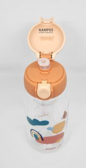 Gıpta Cool-J Medium 600ml Soft Pembe-Kahverengi Kilitli Tritan K7552 Matara - 2
