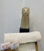 NİVEMESHOME POLOLİFE BEJ BANYO HAVLUSU - 1