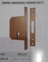 YALE 2563.40  BAREL ANAHTARLI GÖMME KİLİT - 1