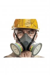 Maxsafety Yym-set2 Yarım Yüz Gaz Maskesi Set Abek1+p2 Filtre´li - 1
