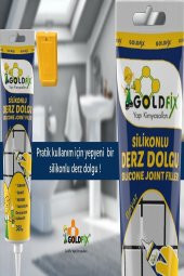 DERZMATİK Silikonlu Derz Dolgu 360gr Hazır Beyaz tüpte bozulmayan derz - 2