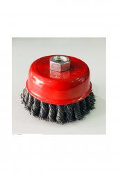 Çanak Fırça Burgulu 100 Mm Kaliteli Haktaş - 1