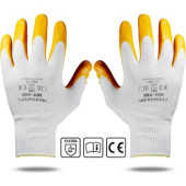 ELDİVEN sarı Nitril Eldiven No:10 paketi 5 çift - 1