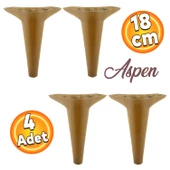 Aspen Lüks Mobilya Kanepe Koltuk Tv Ünitesi Konsol Ayağı Ayakları 18 Cm Kahverengi Ayak (4 ADET) thumbnail 1
