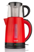 Hediyeli Kırmızı Optimal Plus Elektrikli Çay Makinesi 100lü Muffin Kalıbı Anneler Günü Özel - 2