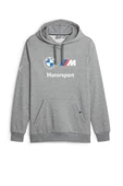 Puma BMW MMS ESS Hoodie Fleece Erkek Sweatshirt Gri S-XXL - 1