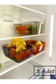3 Adet Freez Füme Buzdolabı & Dolap Içi Düzenleyici Organizer thumbnail 1