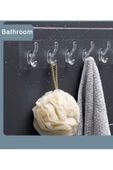 5'li Şeffaf Süper Yapışkan Askı Banyo, Mutfak Düzenleyici Askı - 5