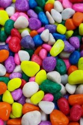 10 Kg Renkli Çakıl Taşı Teraryum Süsü Fanus Taşı Akvaryum Taşı KarışıkRenk1-2 cm çapında - 1