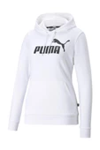 Puma ESS Logo Hoodie Kadın Sweatshirt Beyaz XS-XL - 1