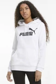Puma ESS Logo Hoodie Kadın Sweatshirt Beyaz XS-XL - 2