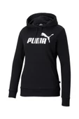Puma ESS Logo Hoodie Kadın Sweatshirt Siyah XS-XL - 1