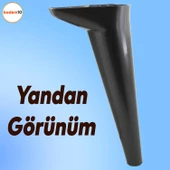 Aspen Lüks Mobilya Kanepe Koltuk Tv Ünitesi Konsol Ayağı Ayakları 24 Cm Siyah Ayak (4 ADET) - 5