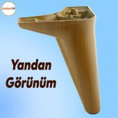 Aspen Lüks Mobilya Kanepe Koltuk Tv Ünitesi Baza Ayağı Ayakları 15 Cm Koyu Ceviz Ayak (4 ADET) - 5