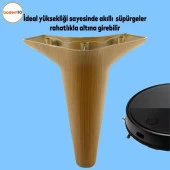 Aspen Lüks Mobilya Kanepe Koltuk Tv Ünitesi Baza Ayağı Ayakları 15 Cm Koyu Ceviz Ayak (4 ADET) - 6