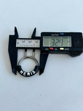 HERIS İbareli Halka Fermuar Çekme Yedeği - Metal Tutacak 100 Adet thumbnail 6