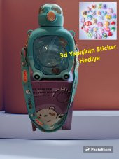 Sevimli Ayıcık Model Okul Ve Gezi Suluk Matara, Pipetli Bpasız Okul Matara Suluk - 5