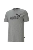 Puma ESS Logo Tee Erkek T-shirt Gri S-XXL - 1
