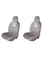 Özdemir Teks Tata Marina Oto Koltuk Servis Kılıfı King Baskılı Ön Koltuklar Gri - 1