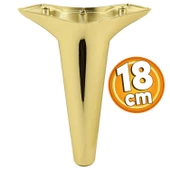 Aspen Lüks Mobilya Kanepe Koltuk Tv Ünitesi Konsol Ayağı Ayakları 18 Cm Altın Gold Ayak (4 ADET) - 2