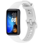 Huawei Band 8 Uyumlu Kordon Silikon Klasik Jel Kayış - 3