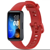 Huawei Band 8 Uyumlu Kordon Silikon Klasik Jel Kayış - 6