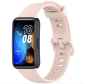 Huawei Band 8 Uyumlu Kordon Silikon Klasik Jel Kayış - 4