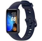 Huawei Band 8 Uyumlu Kordon Silikon Klasik Jel Kayış - 10