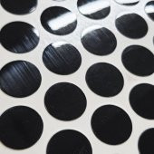 AletÇantam Yapışkanlı Tıpa Mobilya Dolap Vida Kapatma Gizleme Yapıştırma Kapağı Parlak Siyah -100 Adet - 2