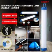 Usb Şarzlı Acil Durum ve Aydınlatma Led Florasan Ev,Kamp,Maden,İşyeri,Balıkcı Lambası 52cm 80W - 1