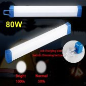 Usb Şarzlı Acil Durum ve Aydınlatma Led Florasan Ev,Kamp,Maden,İşyeri,Balıkcı Lambası 52cm 80W - 4