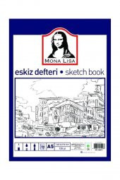 Eskiz Defteri A-5 Dokulu Kağıt Kara Kalem Çalışma Defteri 50 Yaprak 120 gr 14,8x21 cm 1 Adet Südor - 1