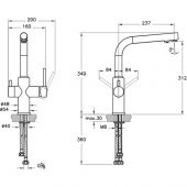 Artema Split A42144 Dual-Flow Eviye Bataryası, Krom - 2