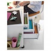 Tekerlekli Çekmece Ünitesi ,Keson MeridyenDukkan 35x75 Cm Beyaz Renk Amaçli Dolap - 4