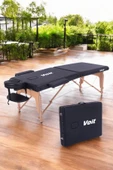 VOIT 55003 Siyah Masaj Masası Çanta Şeklinde Katlanabilir Kılıf Hediyeli - 1