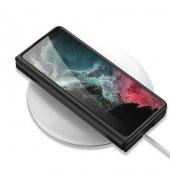 Samsung Galaxy Z Fold 4 Kılıf Karbonfiber Arka Yüzey Lopard Kartlıklı Kıpta Silikon Kapak - 3