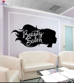 Dekorasyon Duvar Sticker Güzellik Saç Kuaför Salonu Berber Çıkartmalar Benzersiz Hediyelik thumbnail 1