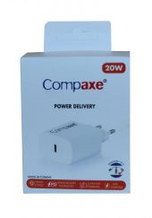 Compaxe CTA-200C PD USB-C 3.0 20W Ev Şarj Kafa - 1