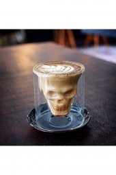 300 ml Kuru Kafa Cam Bardak -Likör Shot - İçecek  Bardağı -Crystal Head - 5