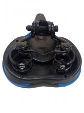 MTB SELE YAYLI - siyah - gri çizgi - 3