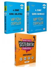 Editör 4.Sınıf VİP Konu + Soru ve Sistematik 4.Sınıf Paragraf Soru 3 Kitap Set - 1