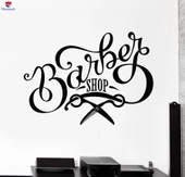 Dekorasyon Duvar Sticker Berber Makası Tabela Güzellik Kuaför Çıkartmalar Benzersiz Hediyelik - 1